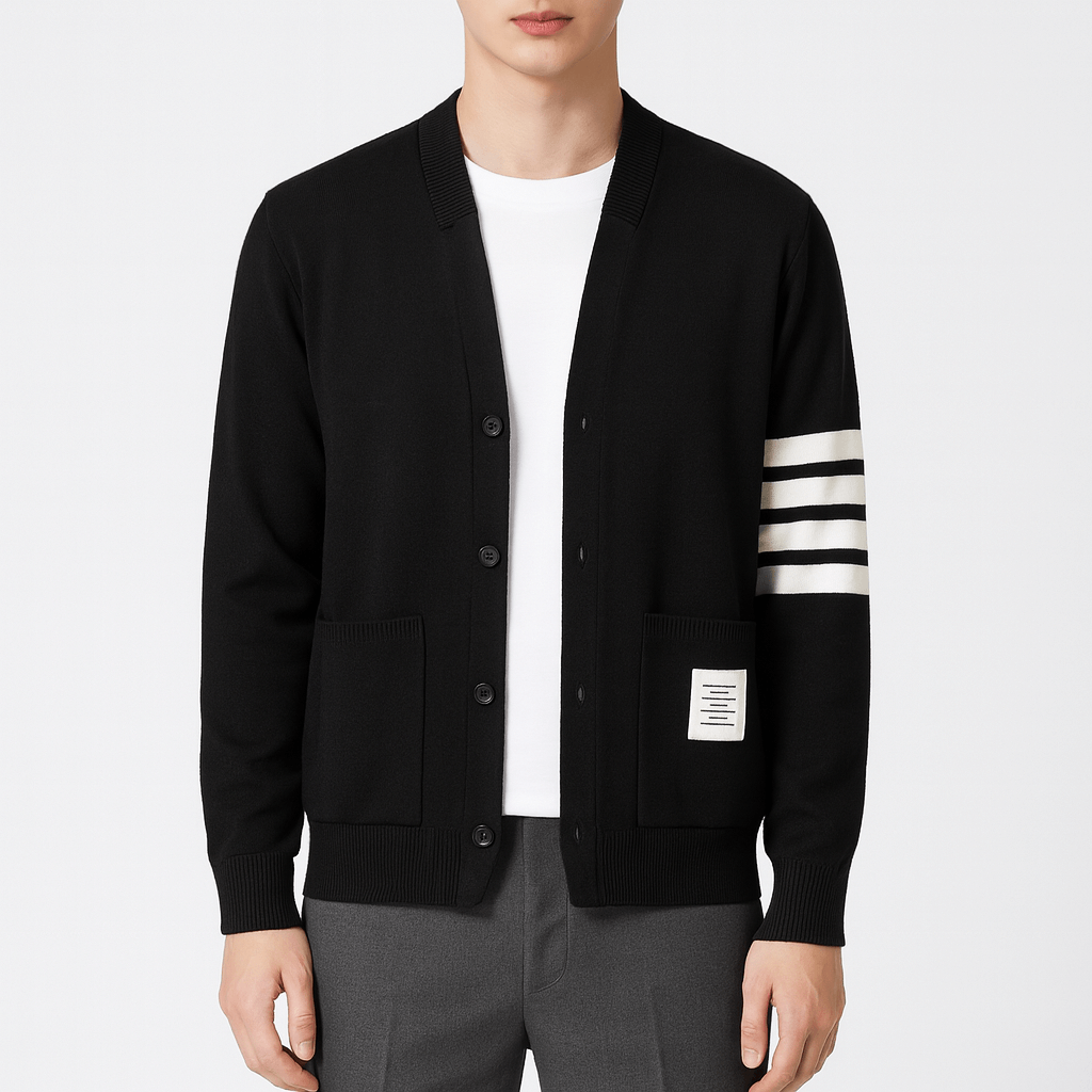 Stripe Knit Cardigan