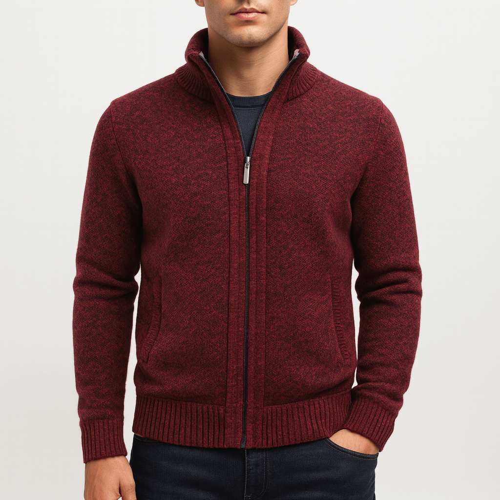 Structured Zip Cardigan