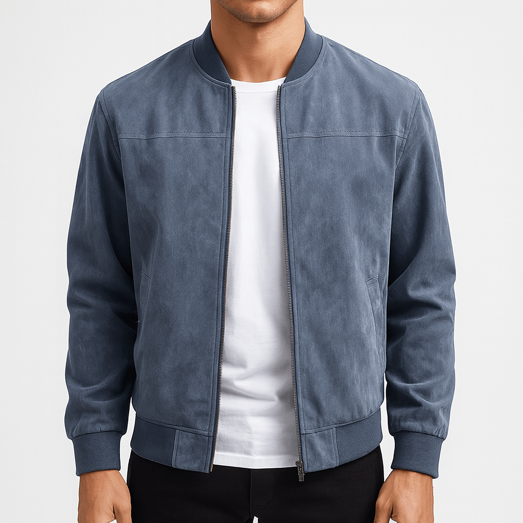 Suede Bomber Jacket