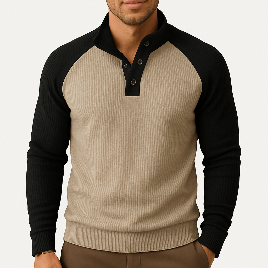 Textured Knit Sweatshirt