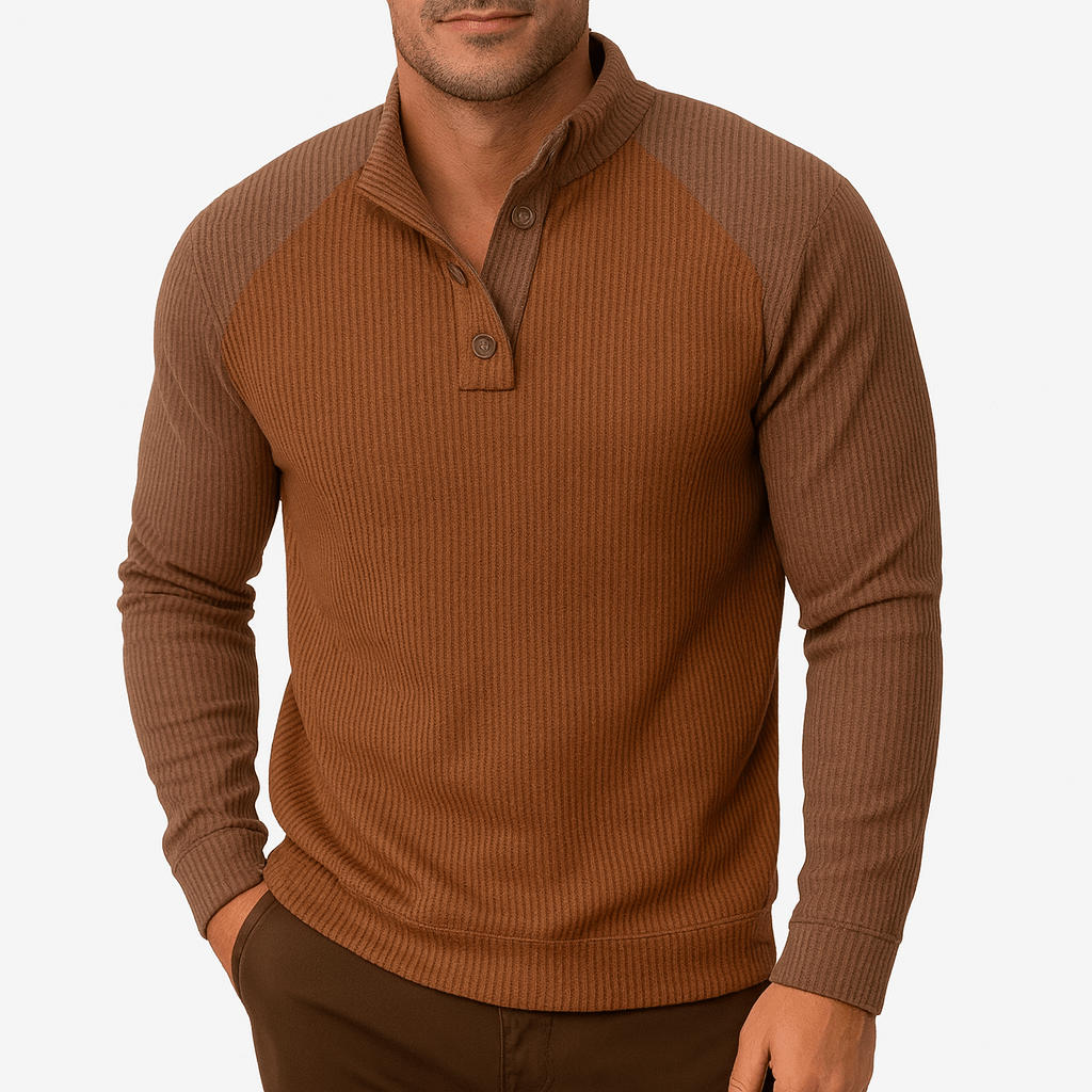 Textured Knit Sweatshirt