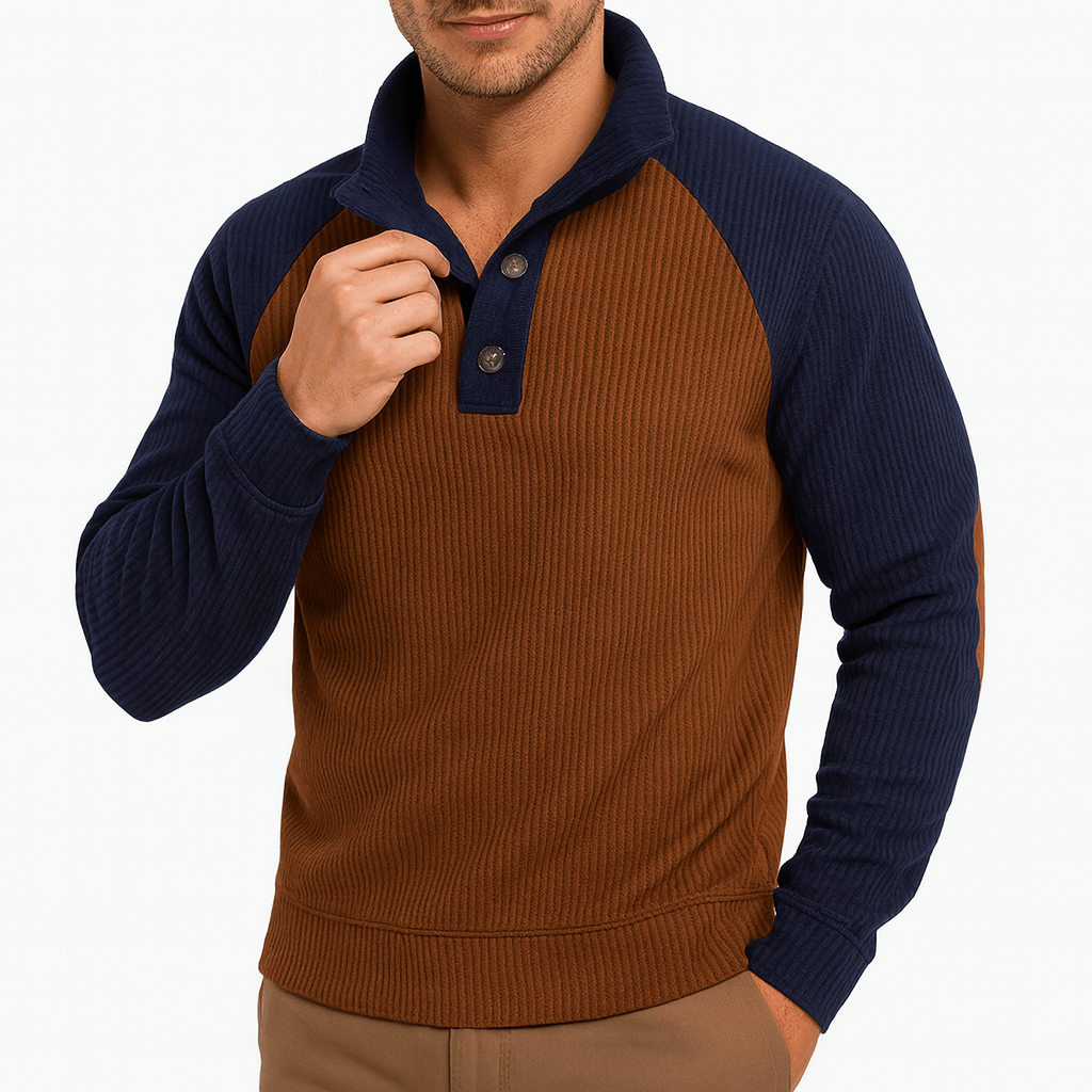 Textured Knit Sweatshirt