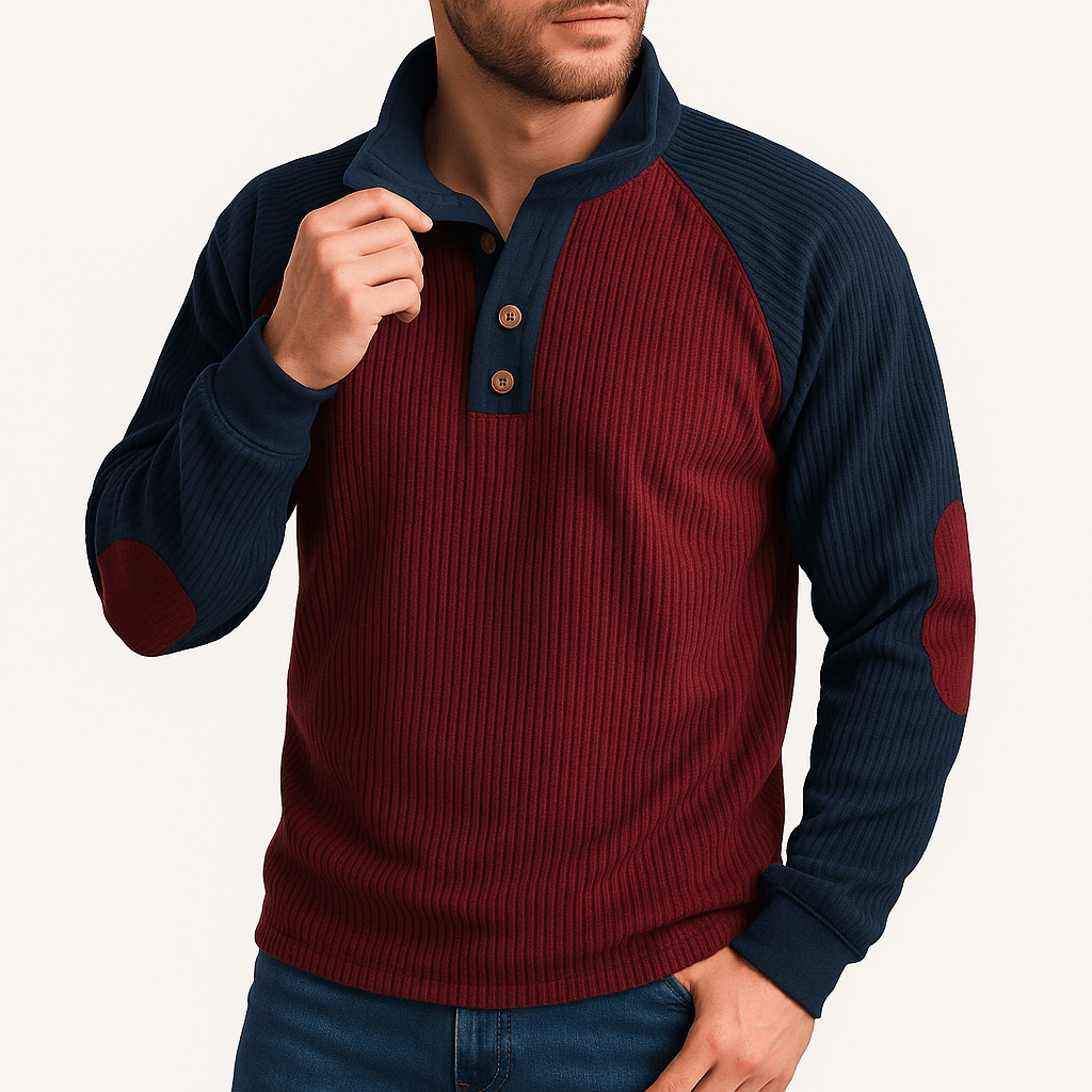 Textured Knit Sweatshirt