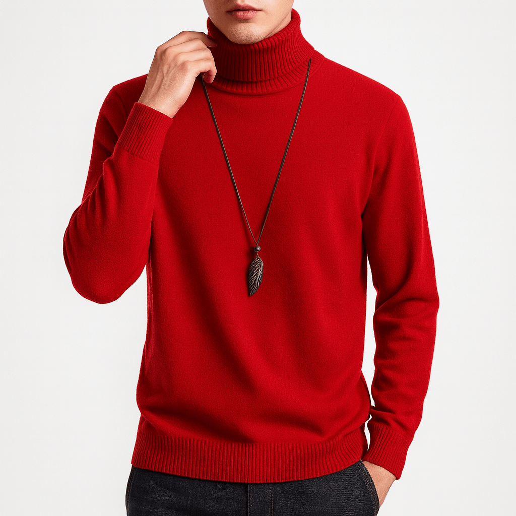 Turtleneck Knit Sweater