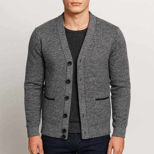 V-Neck Button Cardigan Vest