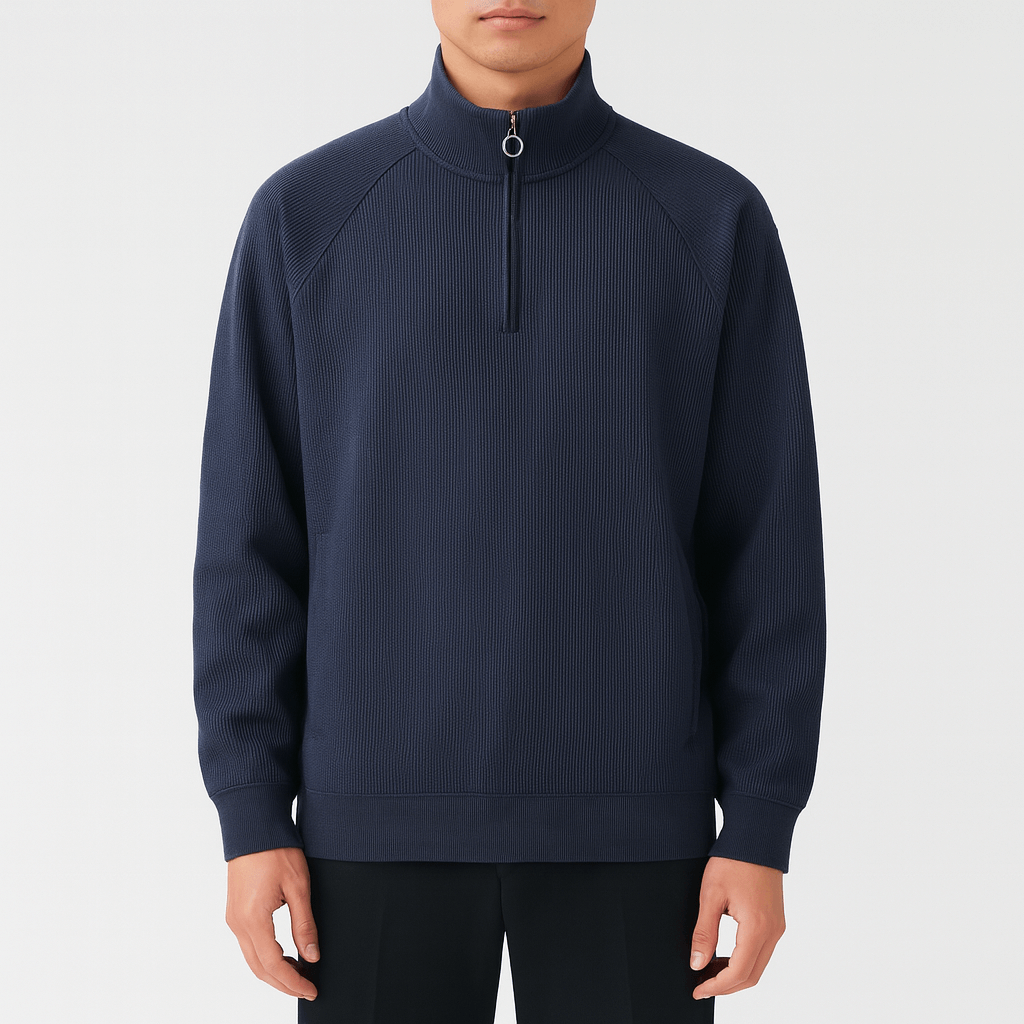 Waffle Knit Sweatshirt