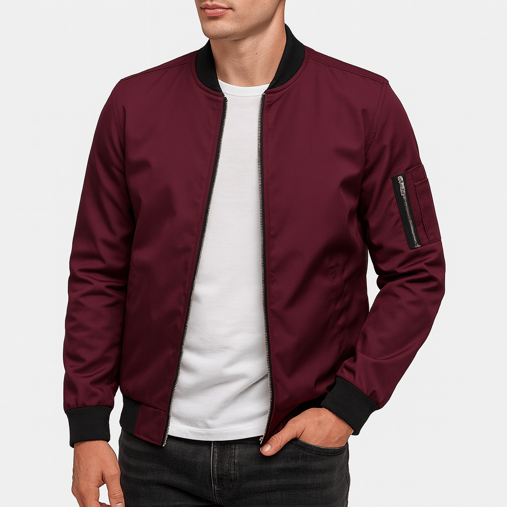 Water-Resistant Bomber Jacket