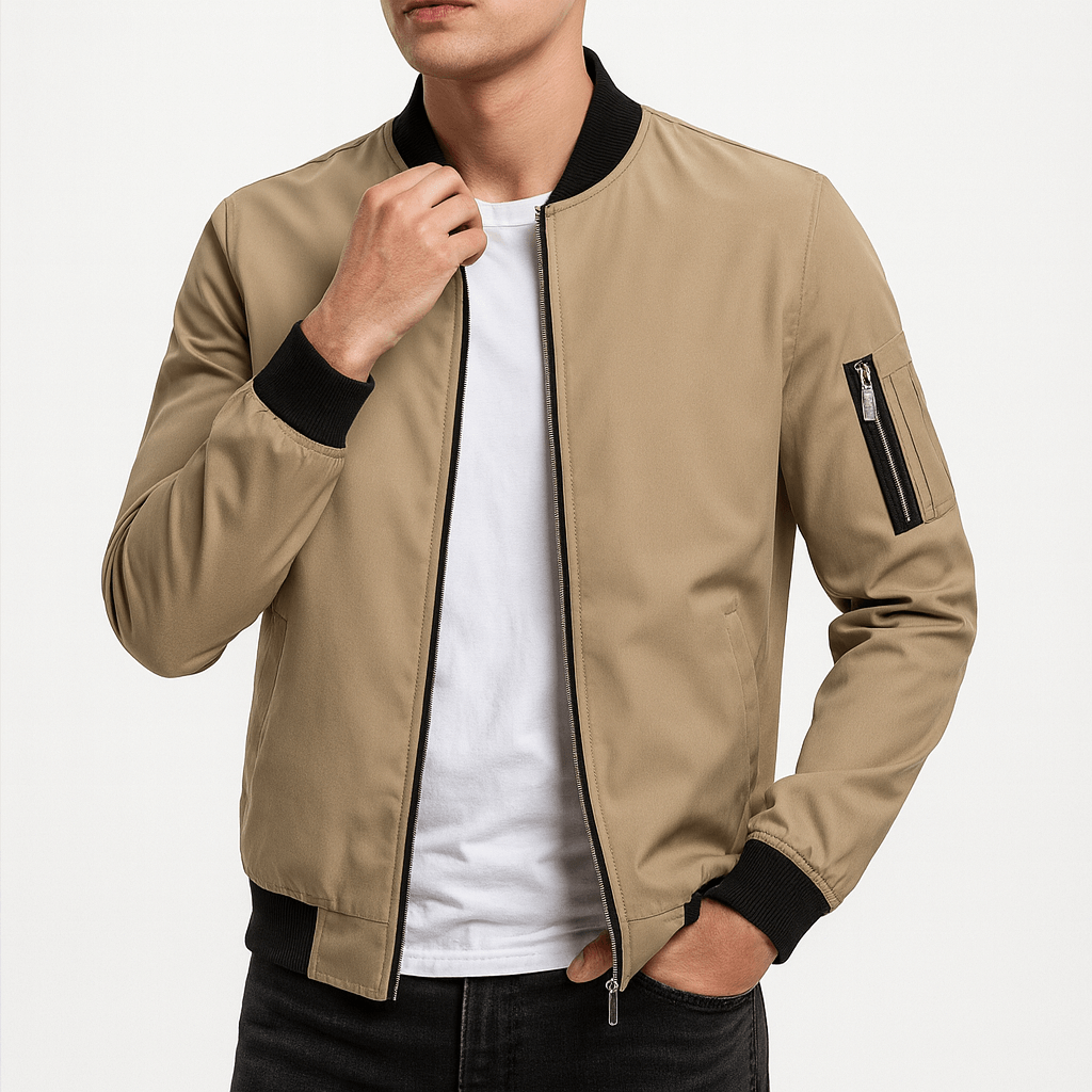 Water-Resistant Bomber Jacket