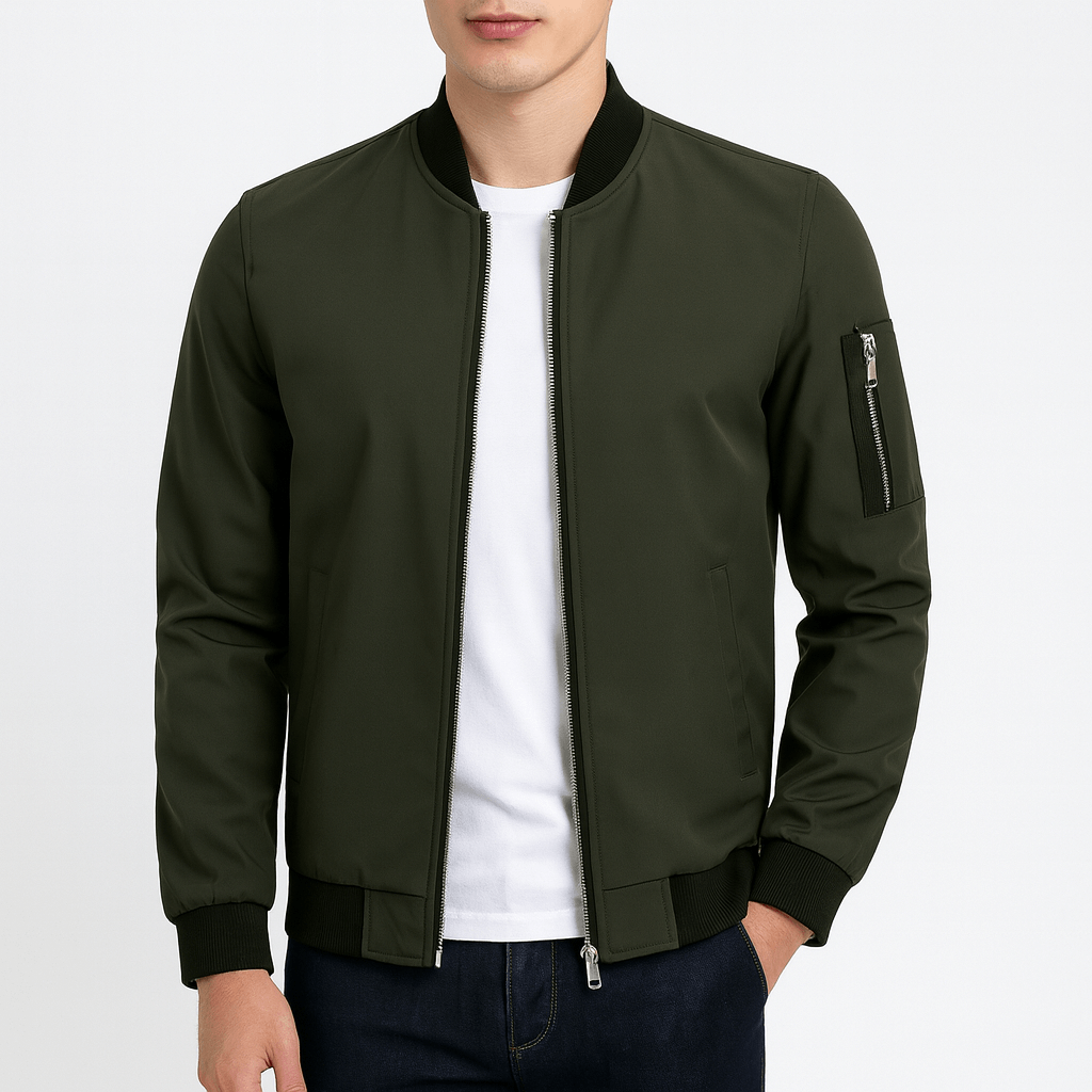 Water-Resistant Bomber Jacket