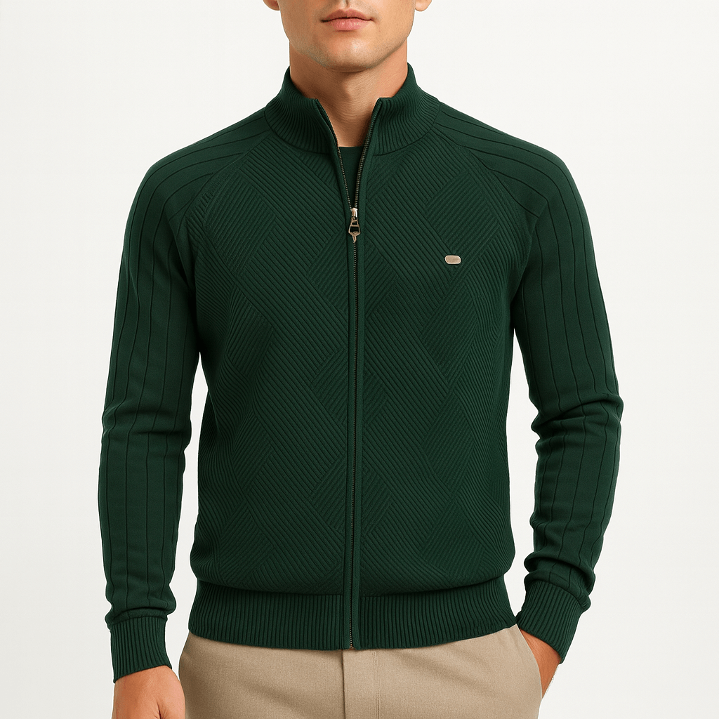 Wool Blend Knitted Jacket