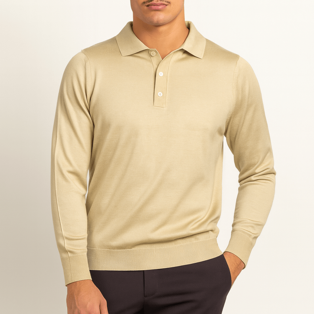 Wool Polo Sweater