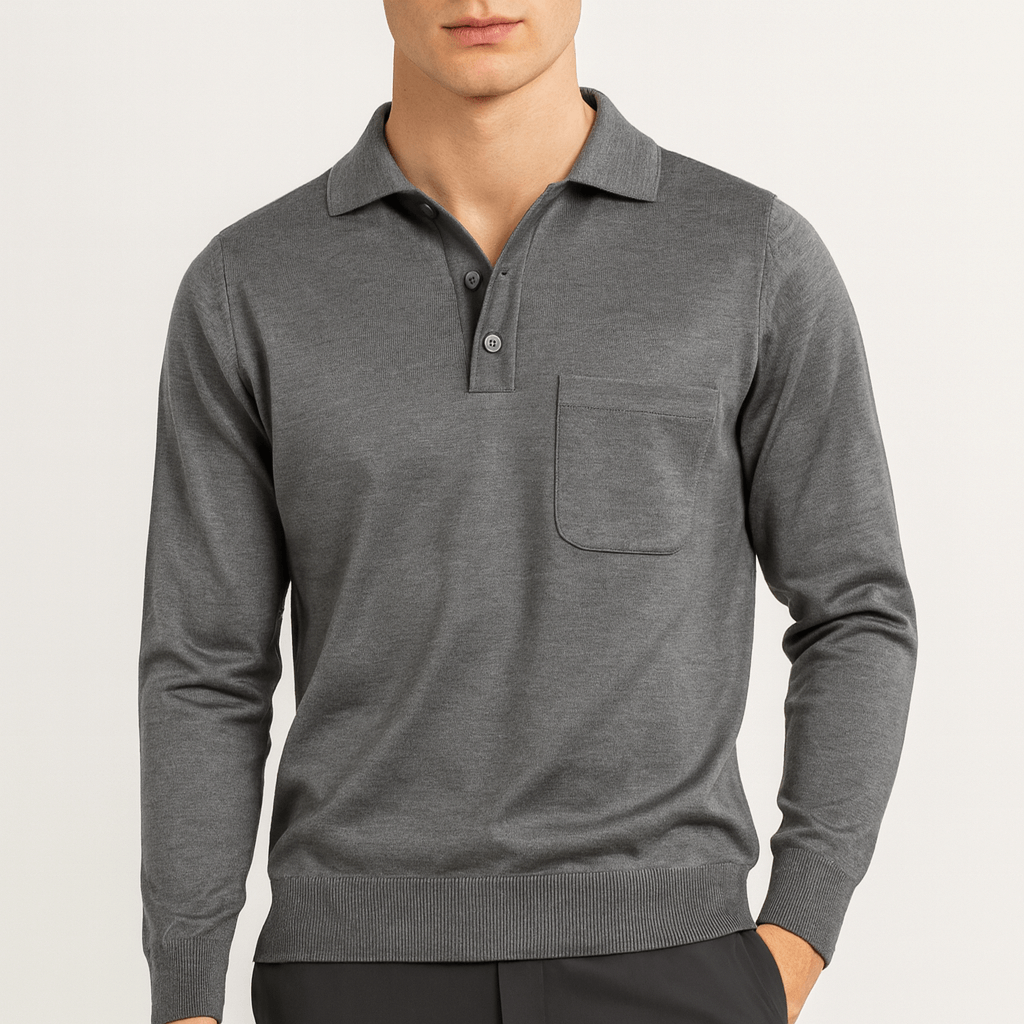 Wool Polo Sweater