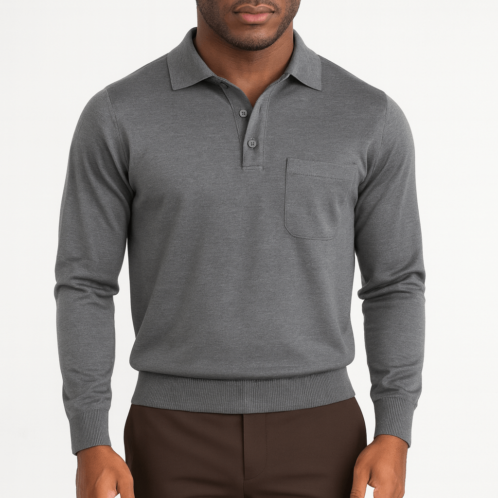 Wool Polo Sweater