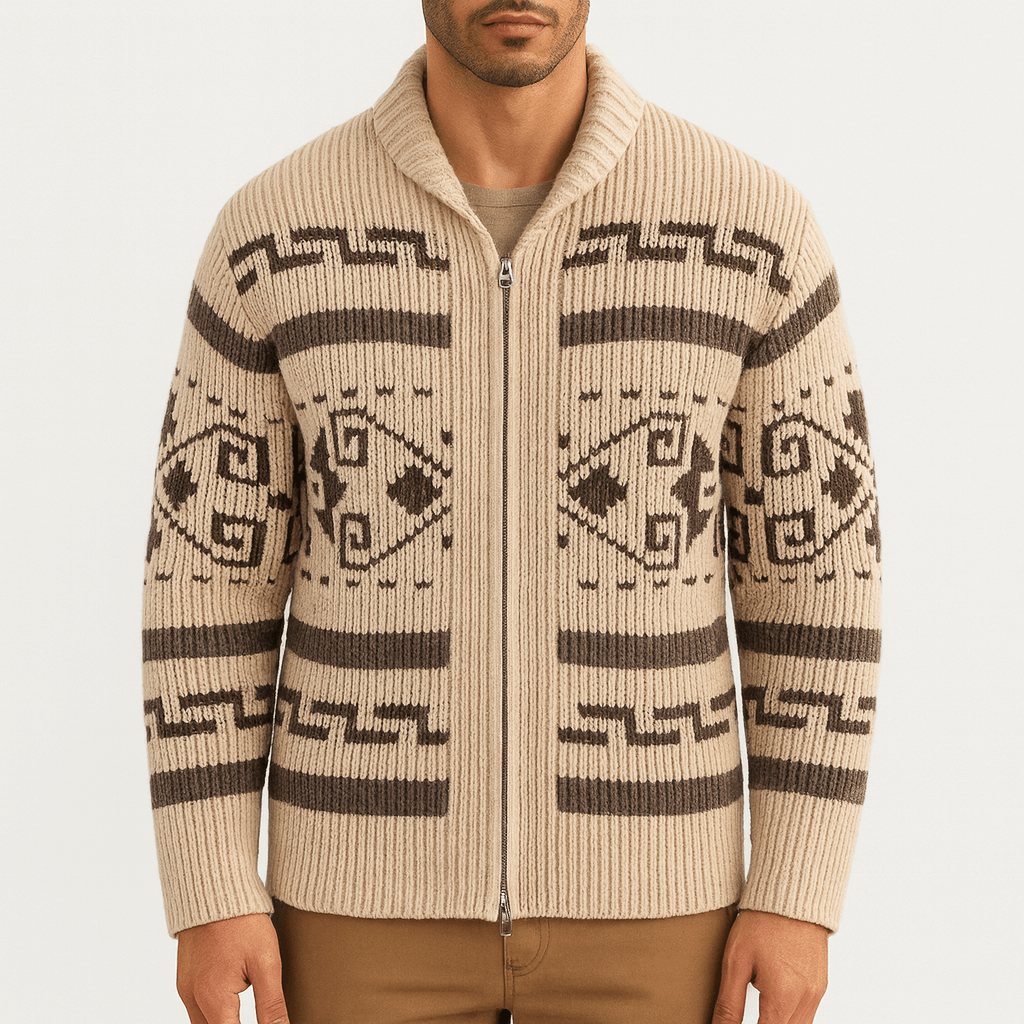 Wool Zip Cardigan