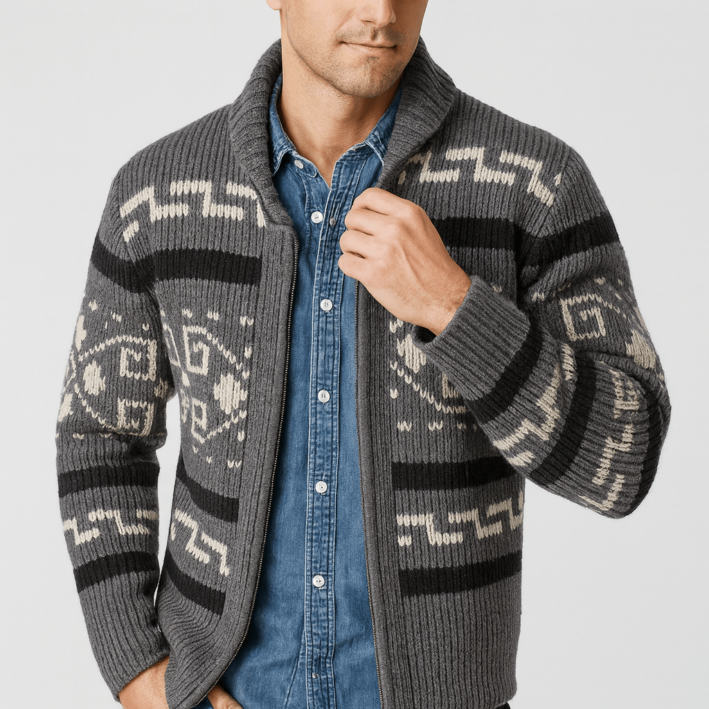 Wool Zip Cardigan