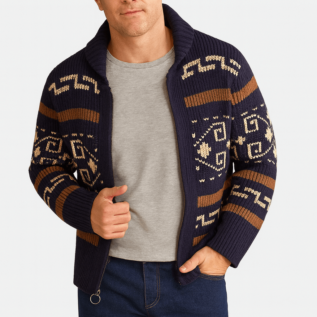 Wool Zip Cardigan