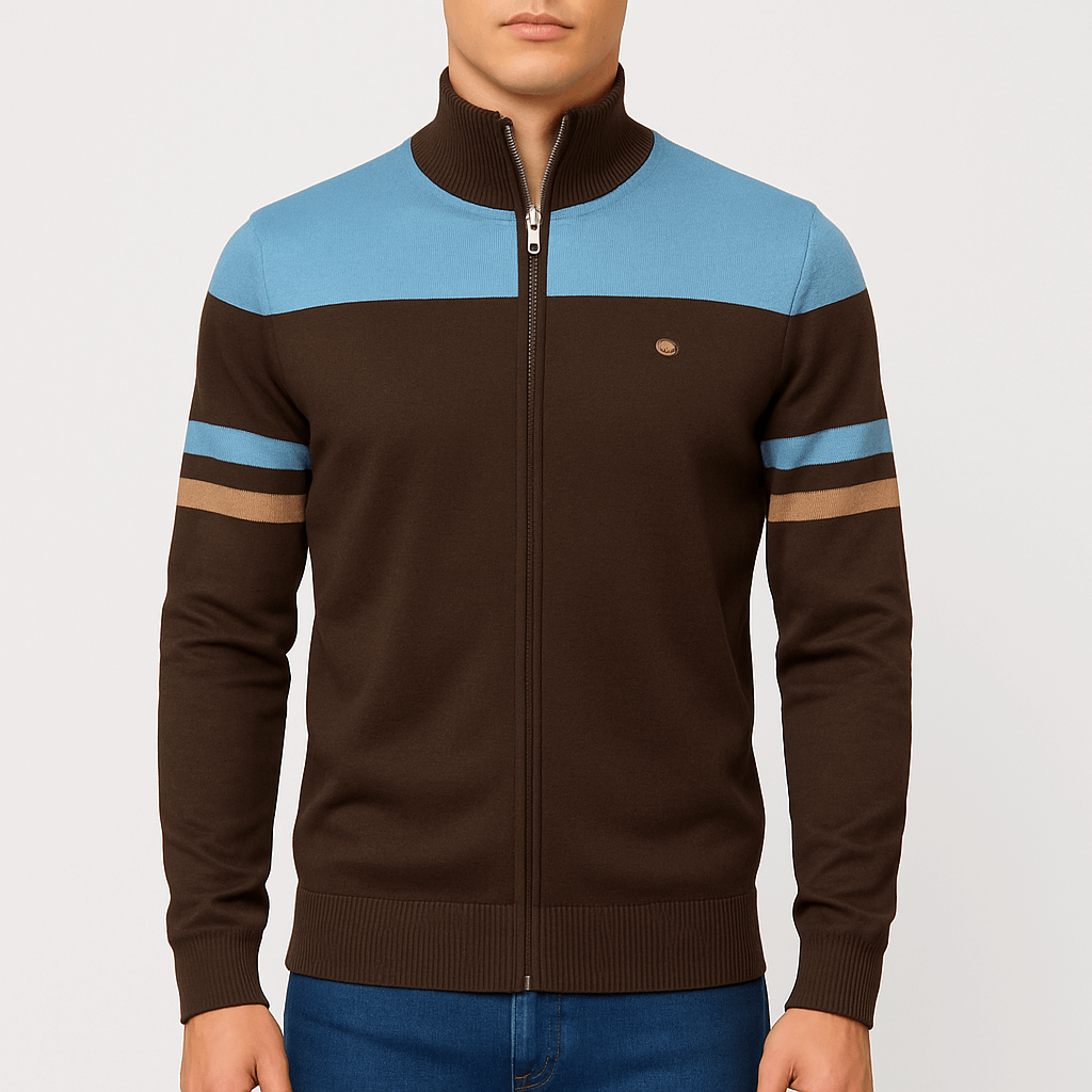 Zip-Up Color Block Jacket