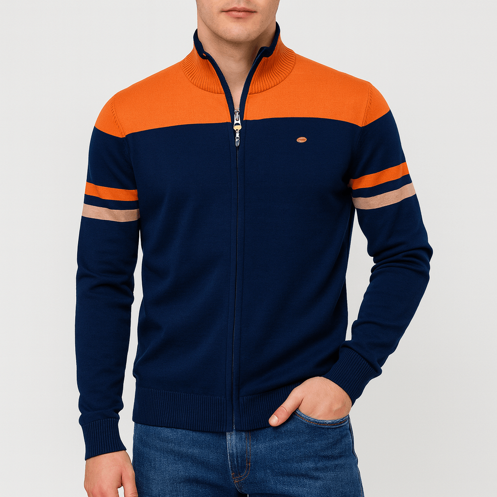 Zip-Up Color Block Jacket