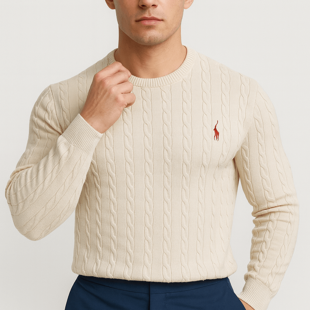 Men’s Cotton Deer Logo Sweater