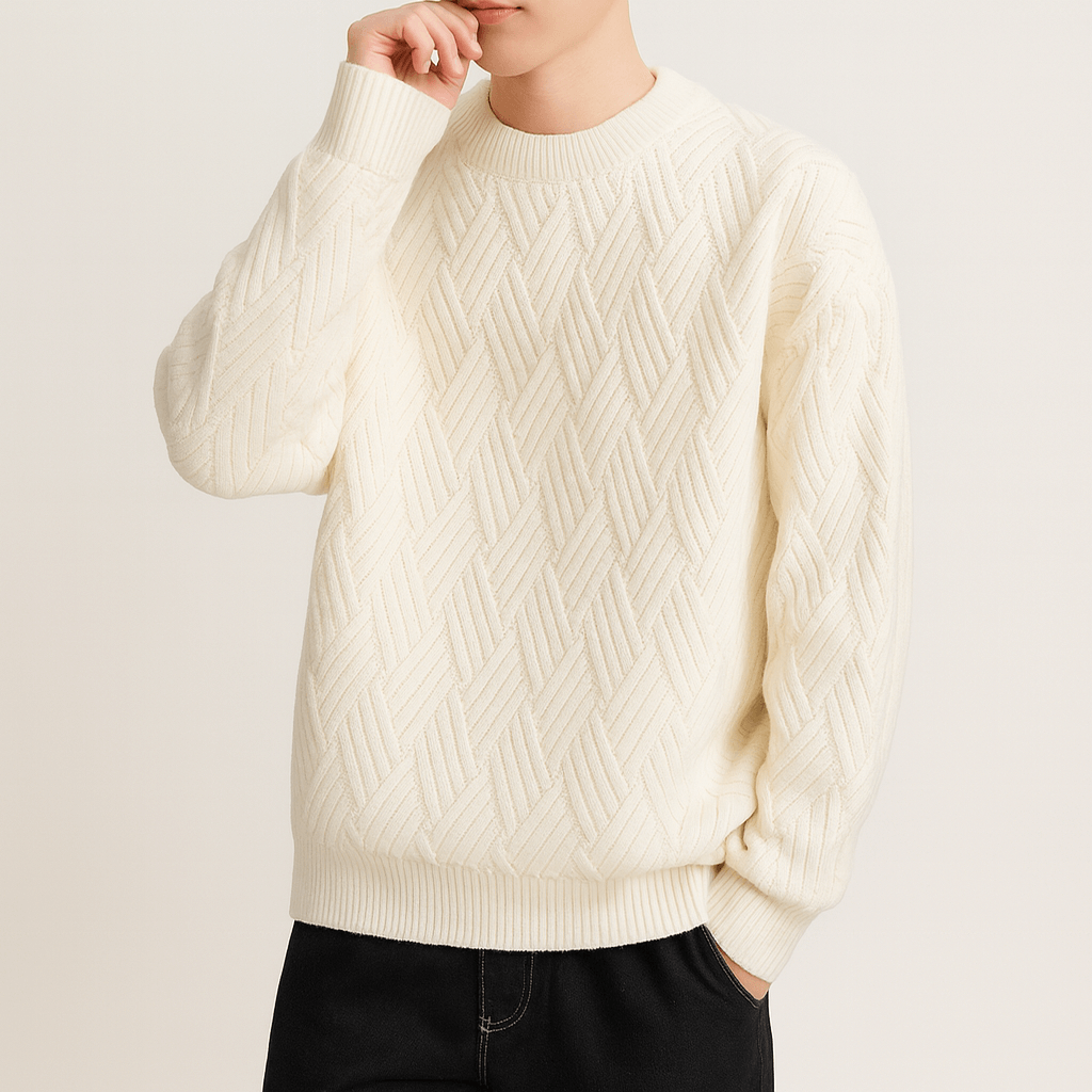 Men’s O-Neck Knit Pullover