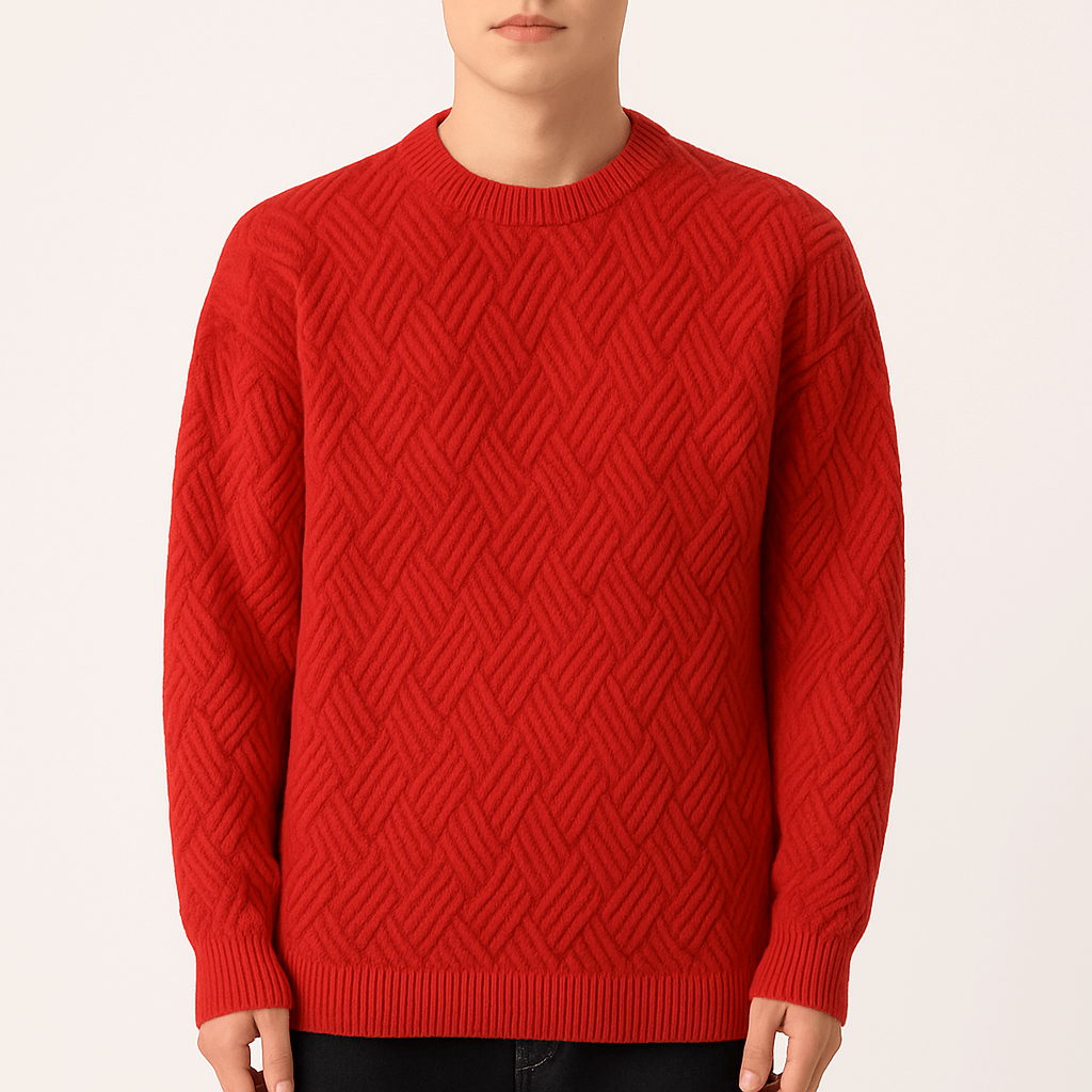 Men’s O-Neck Knit Pullover