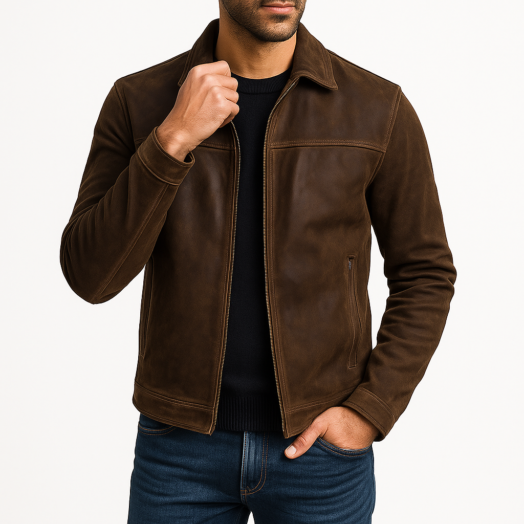 Men’s Classic Suede Zip Jacket
