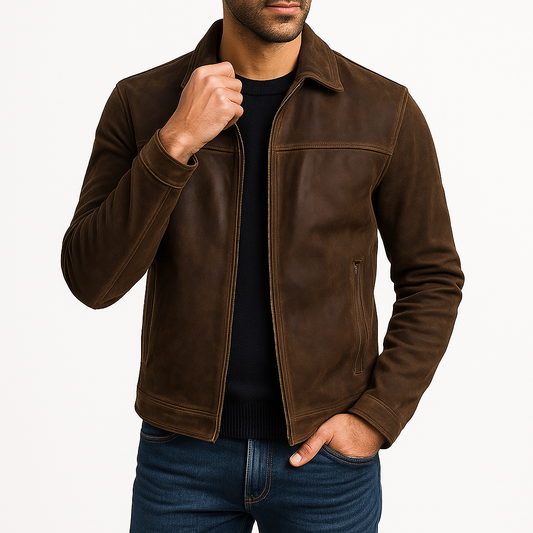 Men’s Classic Suede Zip Jacket