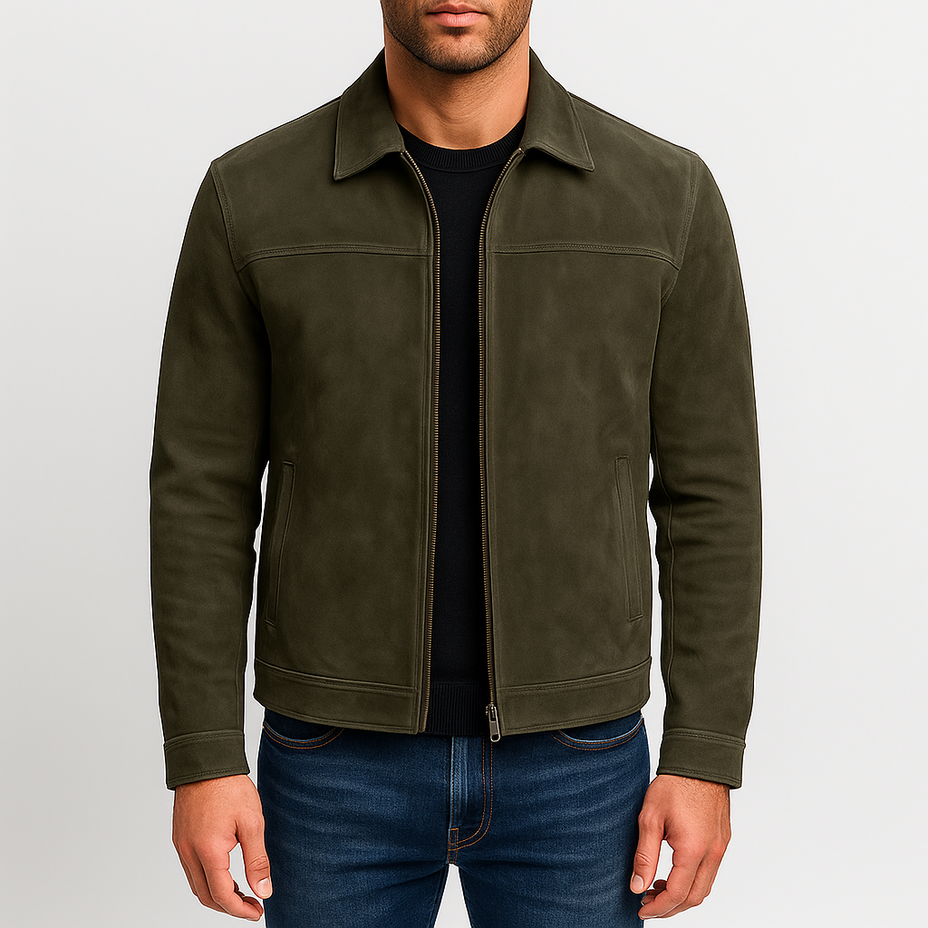 Men’s Classic Suede Zip Jacket
