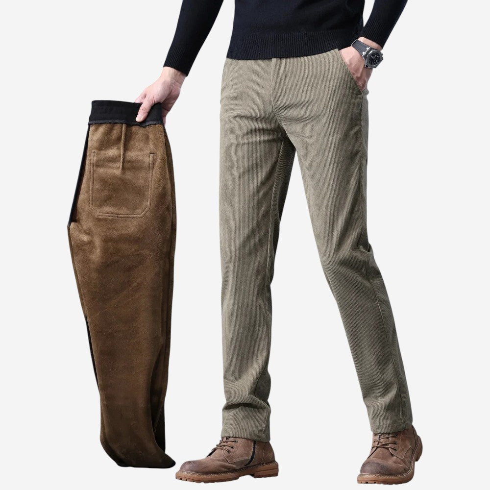 Men’s Warm Corduroy Winter Pants