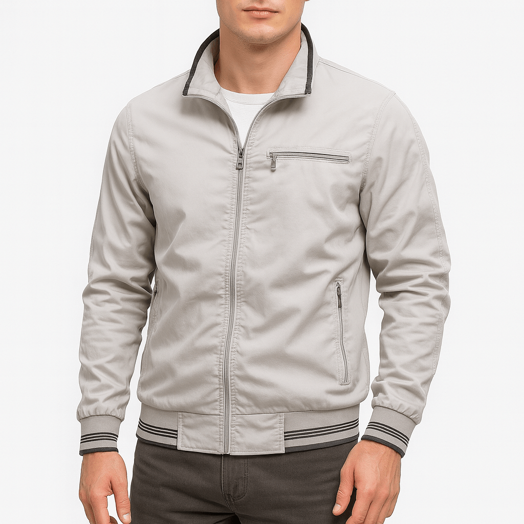 Men’s Casual Cotton Zip Jacket