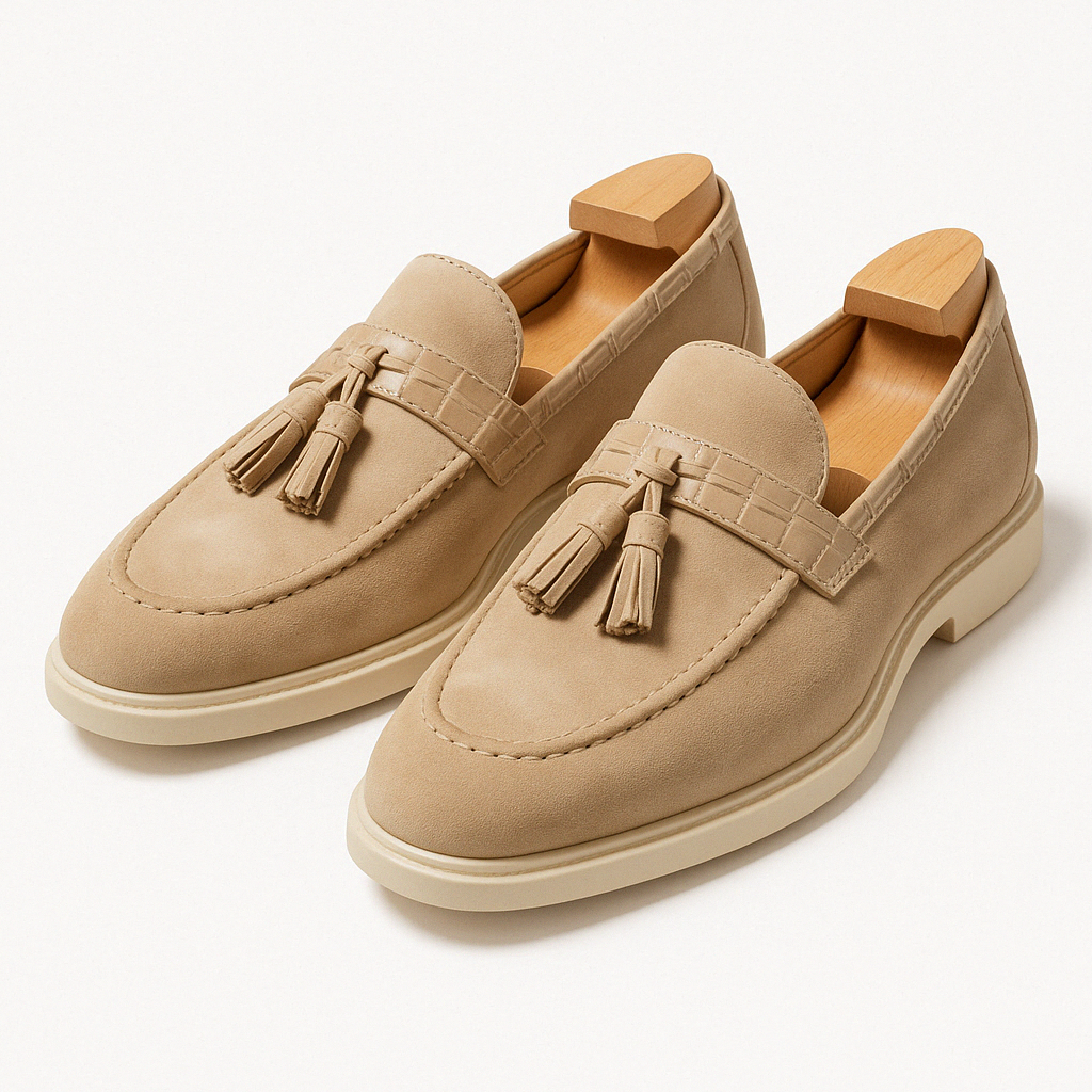 Men’s Suede Tassel Slip-On Loafers