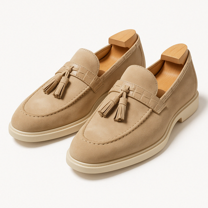 Men’s Suede Tassel Slip-On Loafers