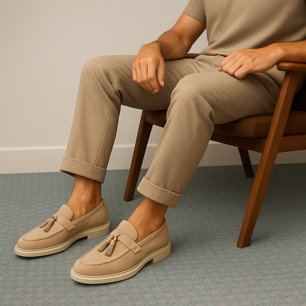 Men’s Suede Tassel Slip-On Loafers