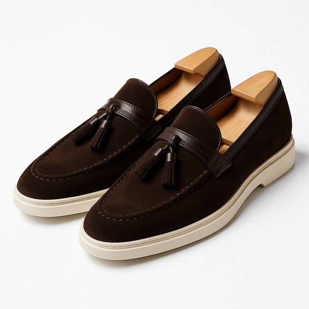 Men’s Suede Tassel Slip-On Loafers
