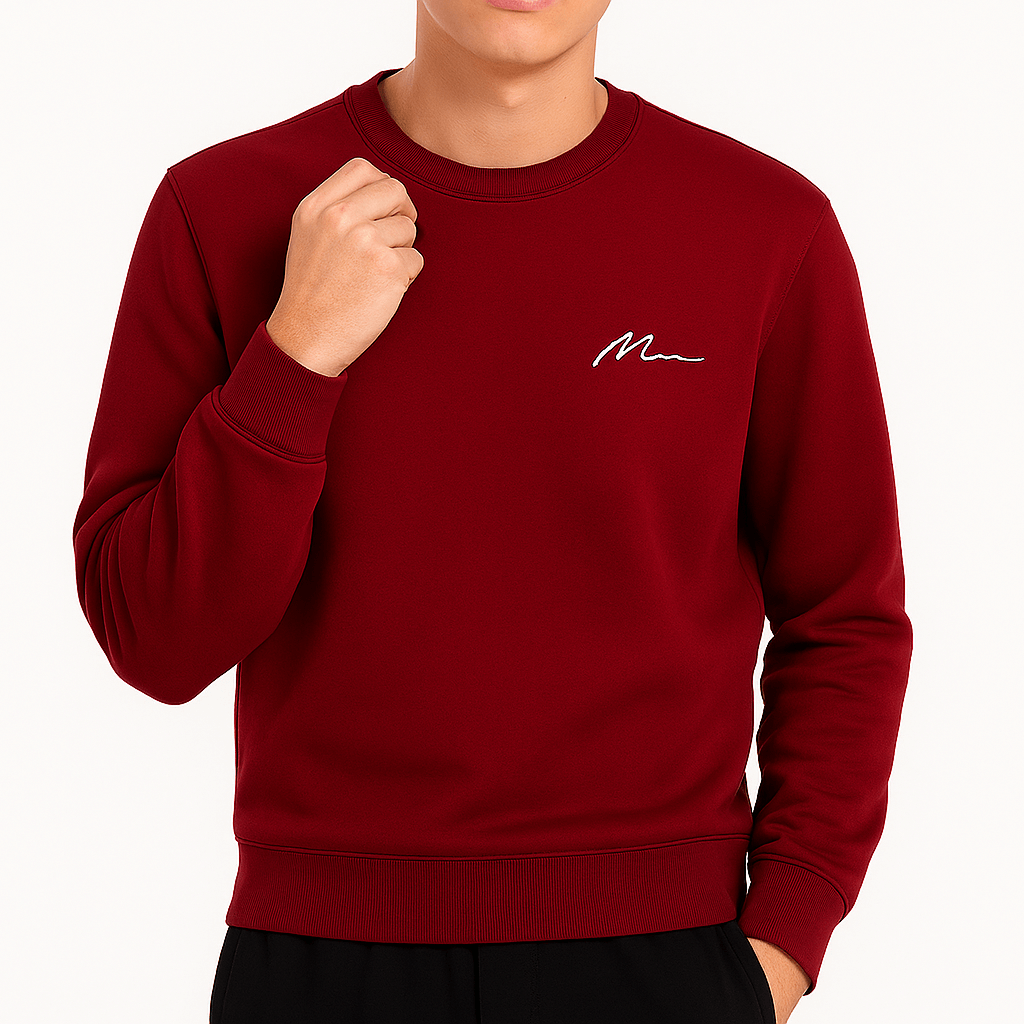 Men’s Fleece-Lined Crew Neck Sweatshirt