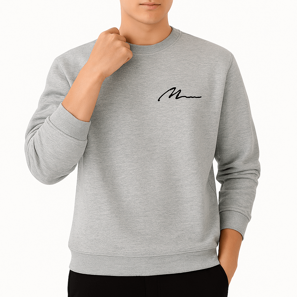 Men’s Fleece-Lined Crew Neck Sweatshirt