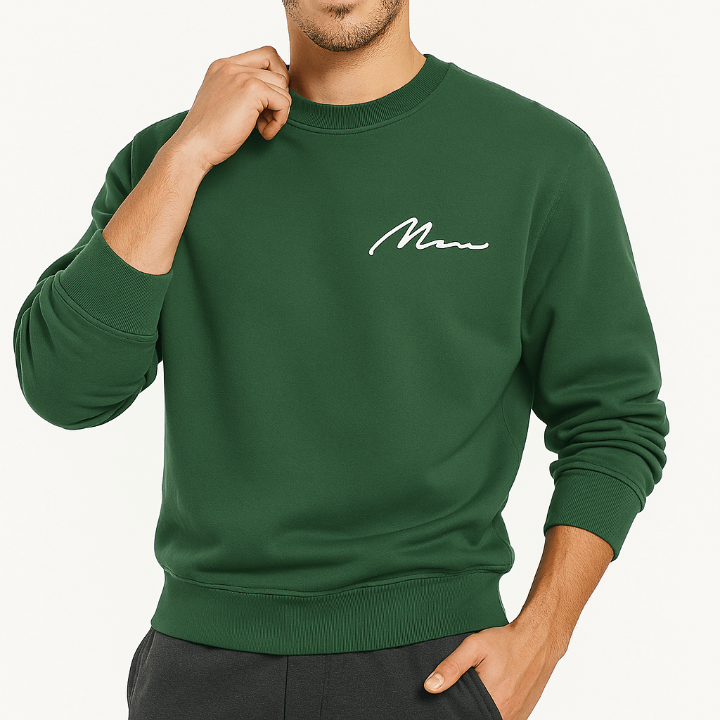 Men’s Fleece-Lined Crew Neck Sweatshirt