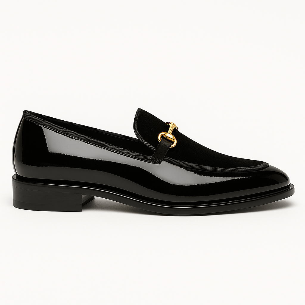 Men’s Velvet Panel Horsebit Loafers