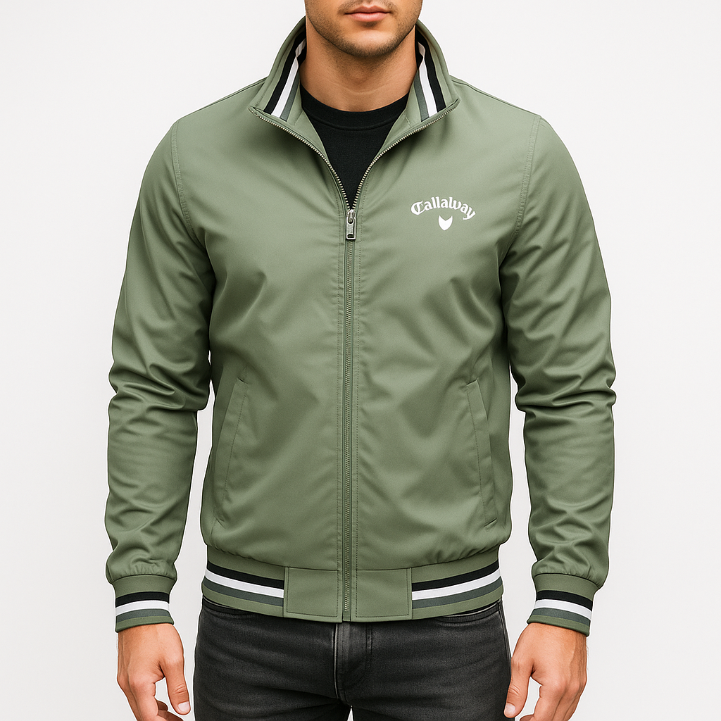 Men’s Ribbed Trim Golf Jacket