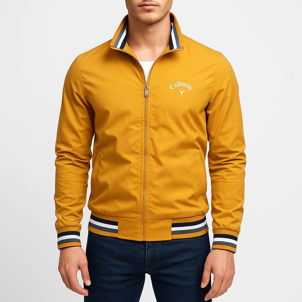 Men’s Ribbed Trim Golf Jacket