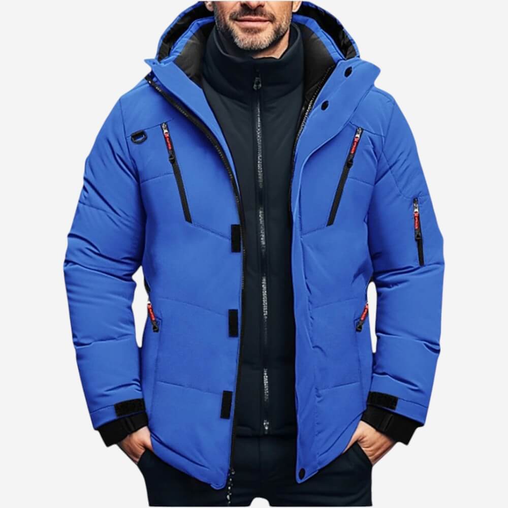 Men’s Warm Hooded Winter Puffer Jacket
