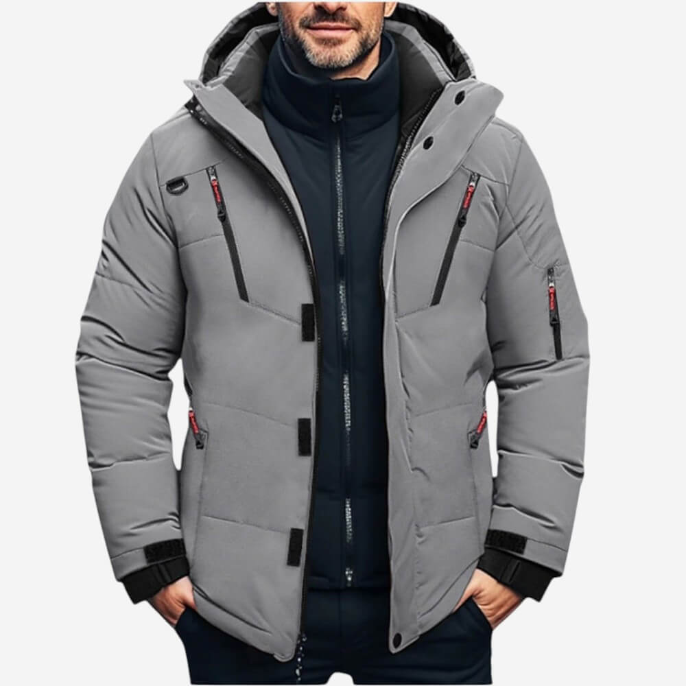 Men’s Warm Hooded Winter Puffer Jacket