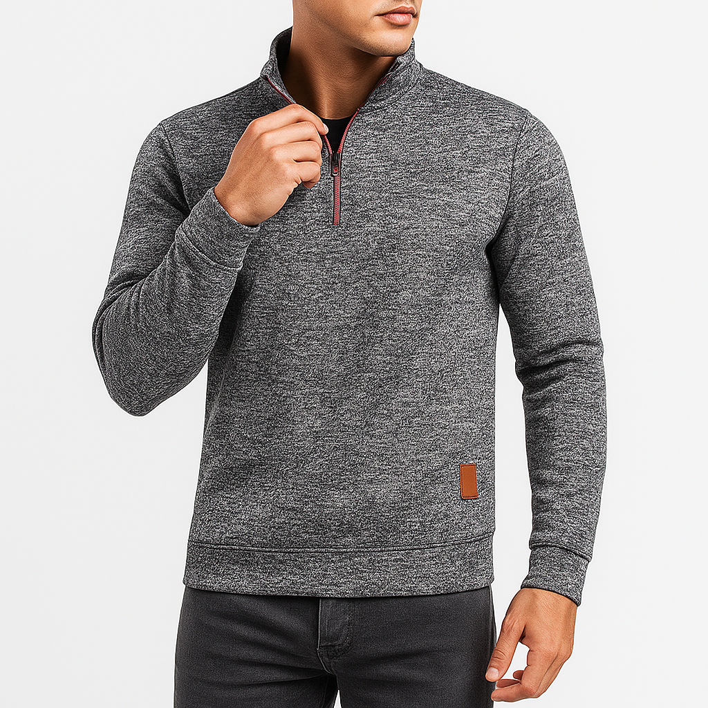 Men’s Half-Zipper Turtleneck Pullover