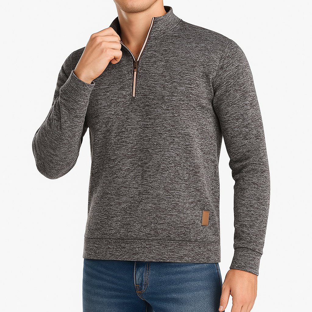 Men’s Half-Zipper Turtleneck Pullover