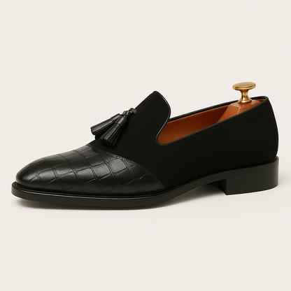 Men’s Polished Leather Tassel Loafers