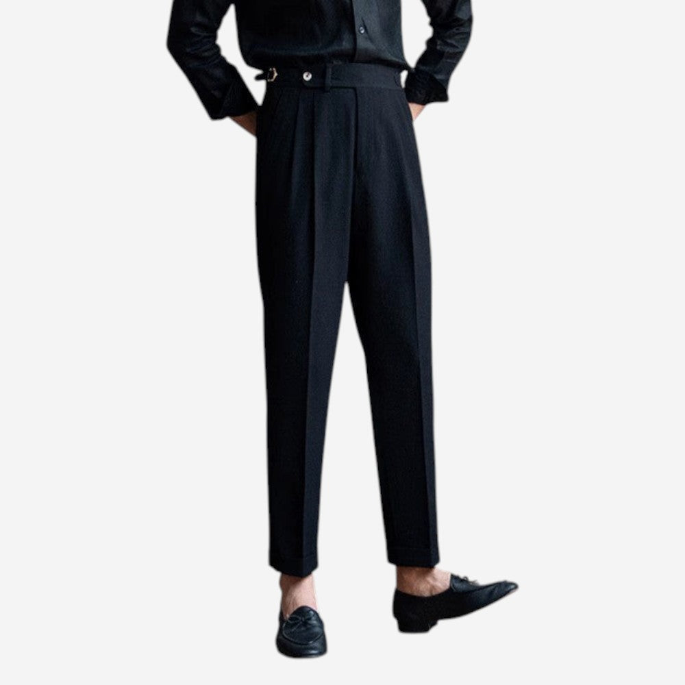 Men’s High Waisted Casual Suit Pants