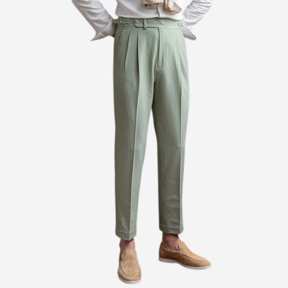 Men’s High Waisted Casual Suit Pants