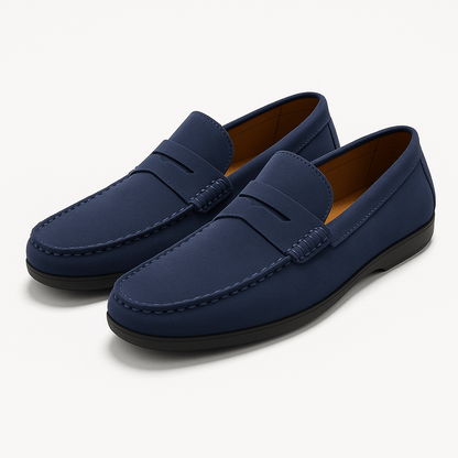 Men’s Suede Penny Loafers