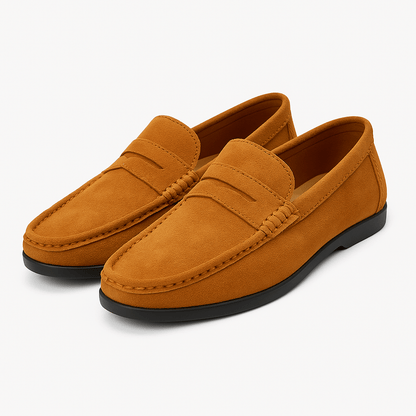 Men’s Suede Penny Loafers