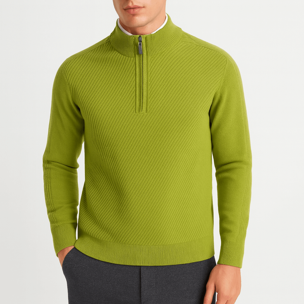 Men’s Vintage Wool Zip Sweater